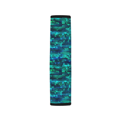 Mermaid Scales Pattern Print Design 06 Car Seat Belt Cover