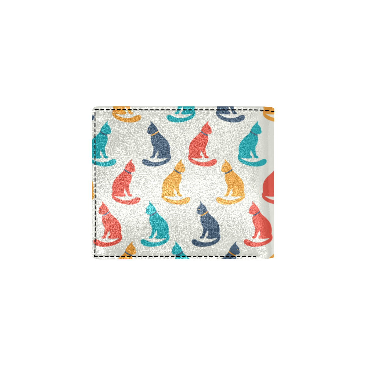 Cat Pattern Print Design 03 Men's ID Card Wallet