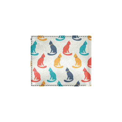 Cat Pattern Print Design 03 Men's ID Card Wallet