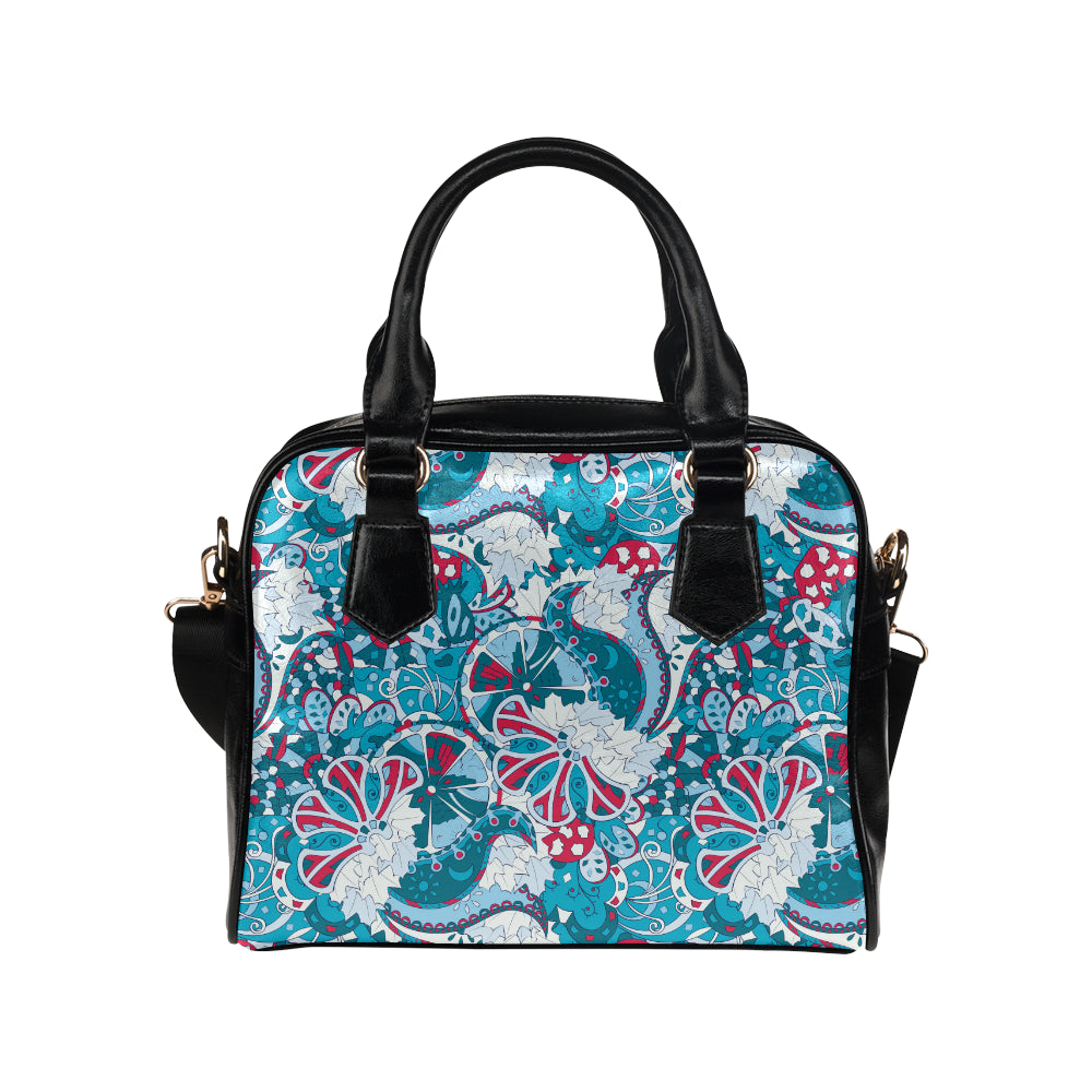 Funky Retro Pattern Print Design A05 Shoulder Handbag