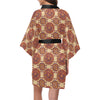 Calendar Aztec Pattern Print Design 01 Women's Short Kimono