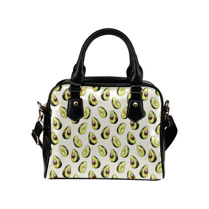 Avocado Pattern Print Design 01 Shoulder Handbag