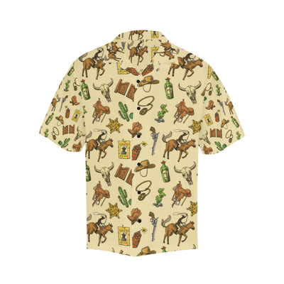 Cowboy Pattern Print Design 04 Men's Hawaiian Shirt