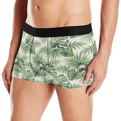 Palm Leaf Pattern Print Design A02 Men's Boxer Briefs