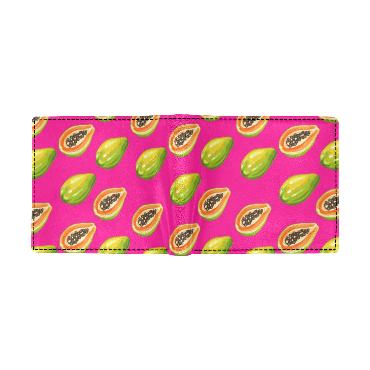 Papaya Pattern Print Design PP02 Men's ID Card Wallet