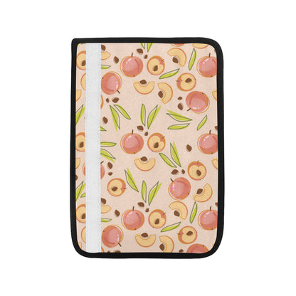 Peach Pattern Print Design A01 Car Seat Belt Cover