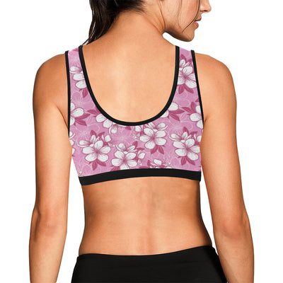 Cherry Blossom Pattern Print Design CB02 Sports Bra