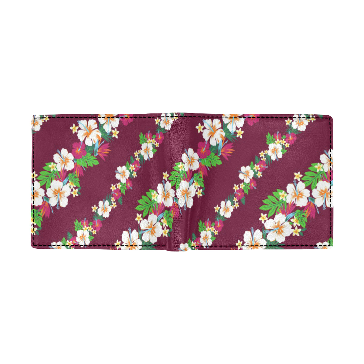 Hawaiian Themed Pattern Print Design H06 Men's ID Card Wallet