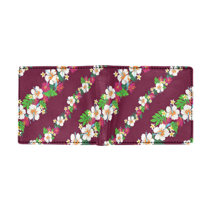 Hawaiian Themed Pattern Print Design H06 Men's ID Card Wallet