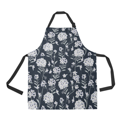 Hydrangea Pattern Print Design HD07 Apron with Pocket