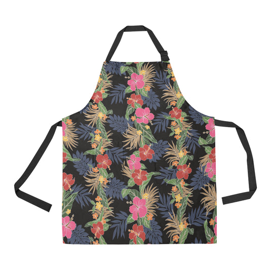 Hawaiian Themed Pattern Print Design H011 Apron with Pocket