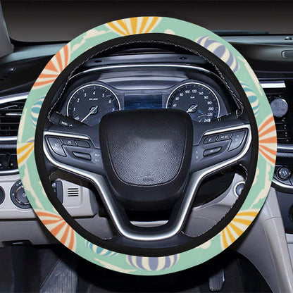 Ballon Pattern Print Design 01 Steering Wheel Cover with Elastic Edge