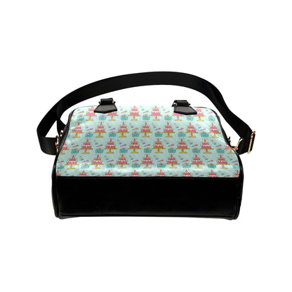 Cake Pattern Print Design 06 Shoulder Handbag