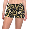 Bitcoin Pattern Print Design DO06 Yoga Shorts