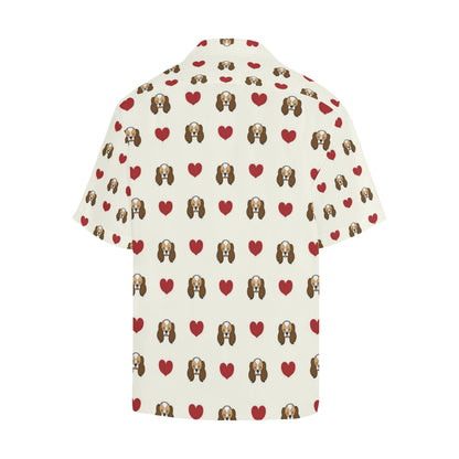 Cavalier King Charles Spaniels Pattern Print Desig Men's Hawaiian Shirt