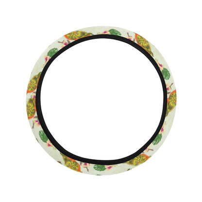 Conures Pattern Print Design 01 Steering Wheel Cover with Elastic Edge