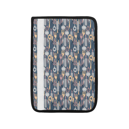 Cooking Kitchen Tools Pattern Print Design 05 Car Seat Belt Cover