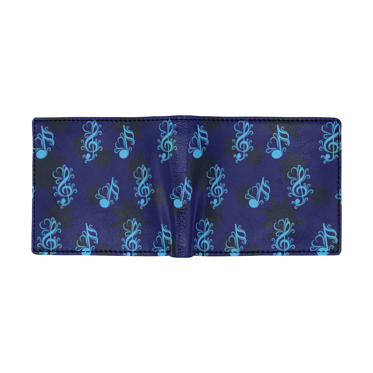 Music note Pattern Print Design A04 Men's ID Card Wallet