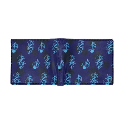 Music note Pattern Print Design A04 Men's ID Card Wallet