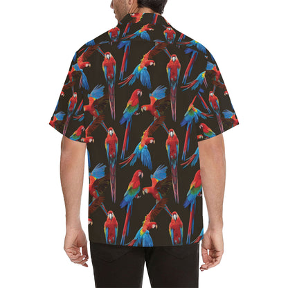 Macaw Pattern Print Design 04 Men's Hawaiian Shirt
