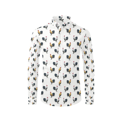 Chicken Pattern Print Design 02 Men's Long Sleeve Shirt