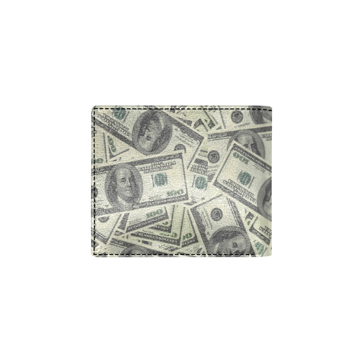 Dollar Pattern Print Design DO02 Men's ID Card Wallet