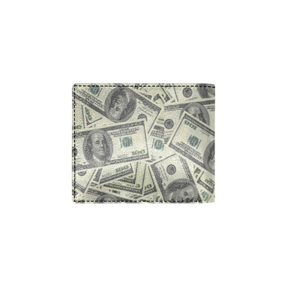 Dollar Pattern Print Design DO02 Men's ID Card Wallet