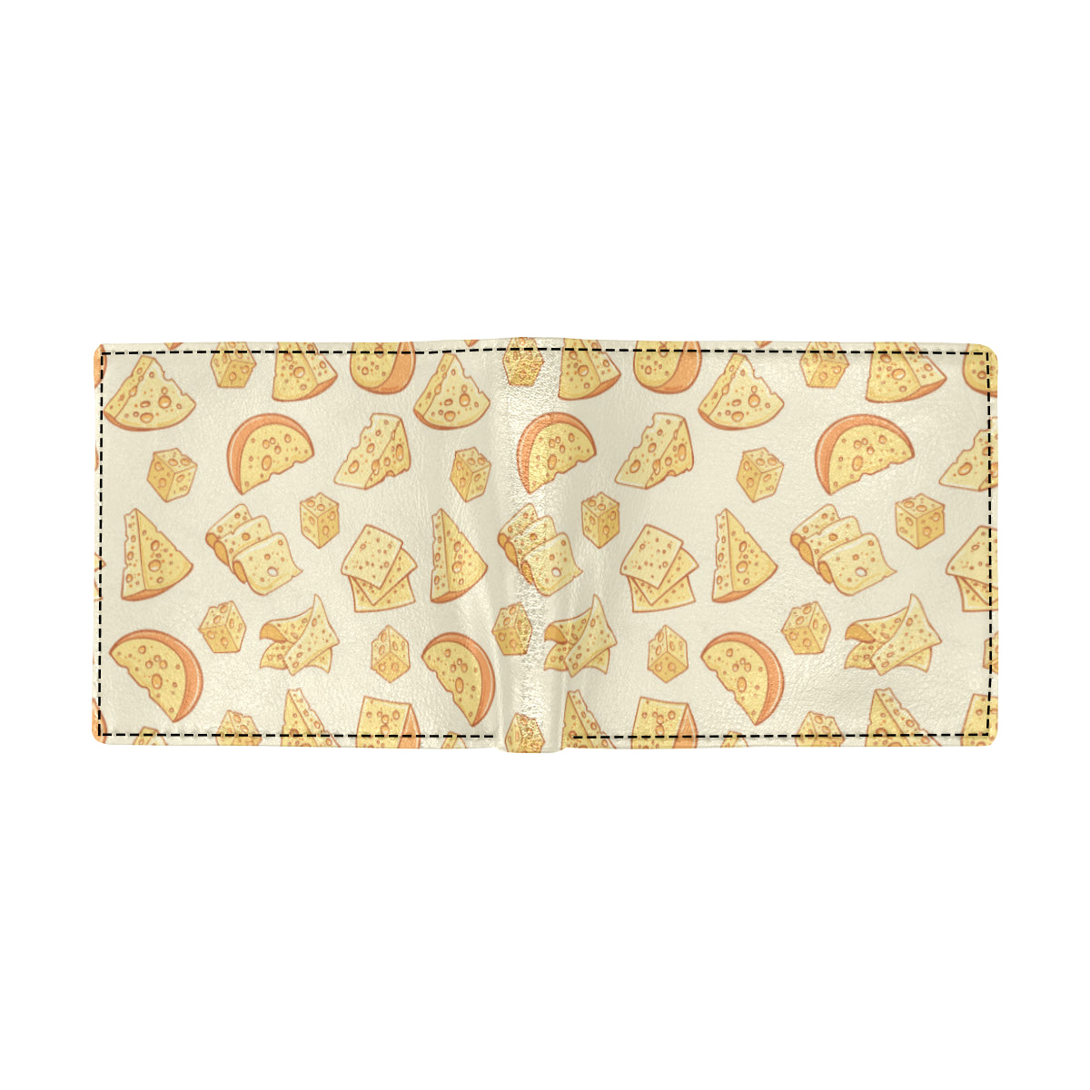 Cheese Pattern Print Design 01 Men's ID Card Wallet