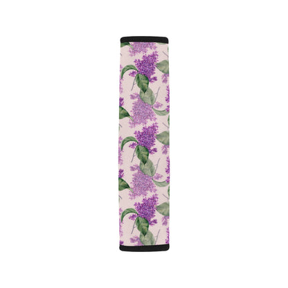 Lilac Pattern Print Design LI02 Car Seat Belt Cover
