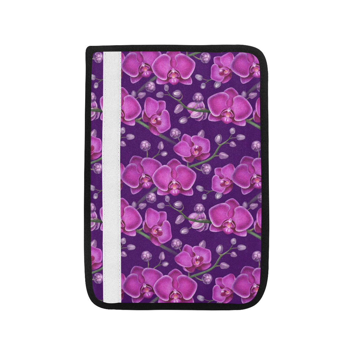 Orchid Pattern Print Design A03 Car Seat Belt Cover