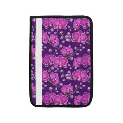 Orchid Pattern Print Design A03 Car Seat Belt Cover