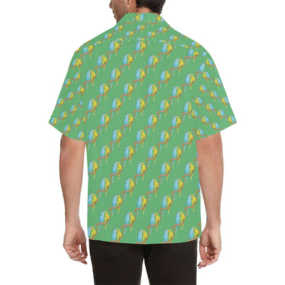 Budgerigar Pattern Print Design 01 Men's Hawaiian Shirt