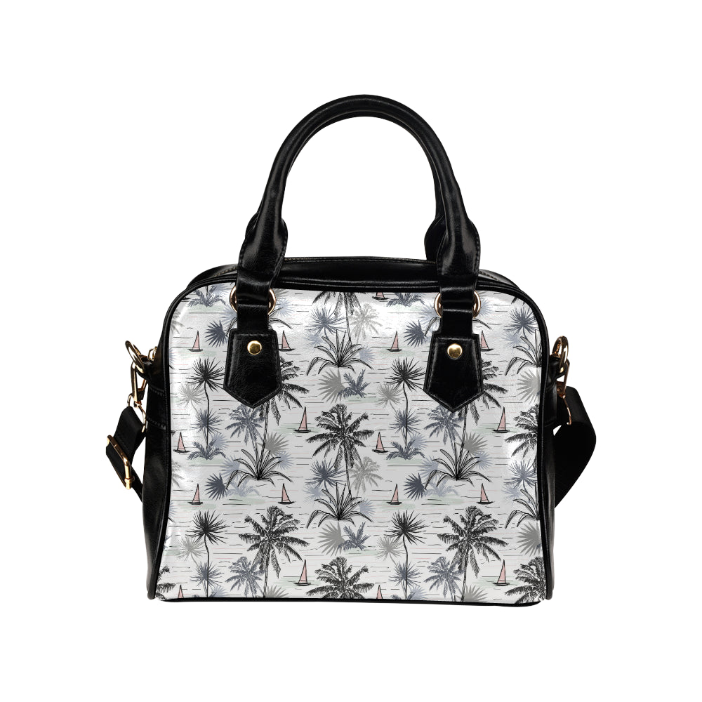 Pacific island Pattern Print Design A04 Shoulder Handbag