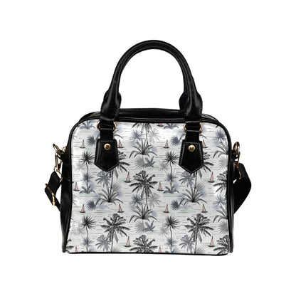 Pacific island Pattern Print Design A04 Shoulder Handbag