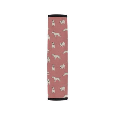 Bull Terriers Pattern Print Design 09 Car Seat Belt Cover