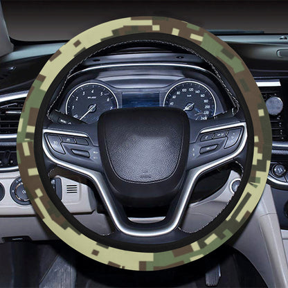 ACU Digital Army Camouflage Steering Wheel Cover with Elastic Edge