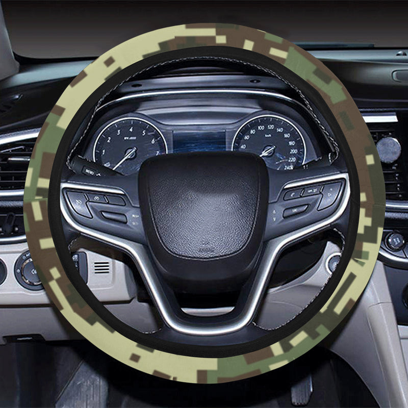 ACU Digital Army Camouflage Steering Wheel Cover with Elastic Edge