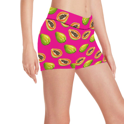 Papaya Pattern Print Design PP02 Yoga Shorts