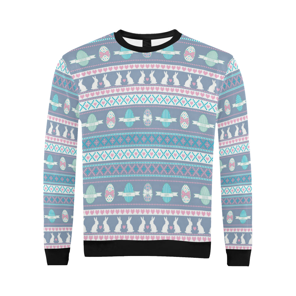 Easter Eggs Pattern Print Design RB013 Men Long Sleeve Sweatshirt