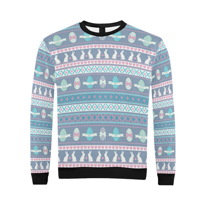 Easter Eggs Pattern Print Design RB013 Men Long Sleeve Sweatshirt