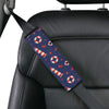 Nautical Pattern Print Design A03 Car Seat Belt Cover