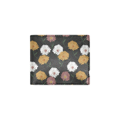 Daisy Pattern Print Design DS04 Men's ID Card Wallet