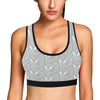 Angel Wings Pattern Print Design 01 Sports Bra