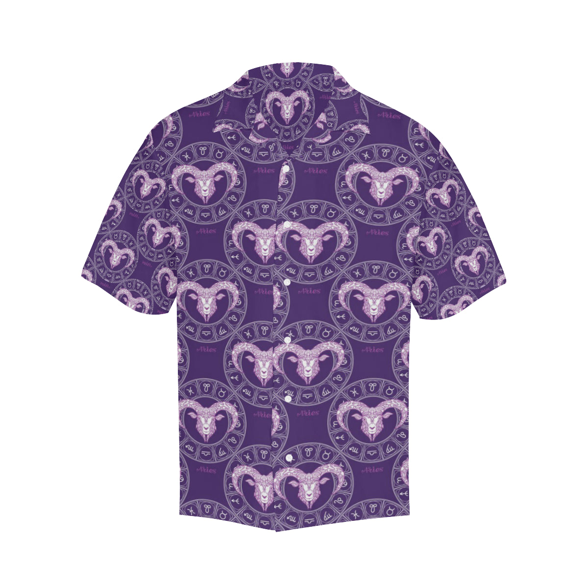Aries Zodiac Pattern Print Design 02 Men's Hawaiian Shirt
