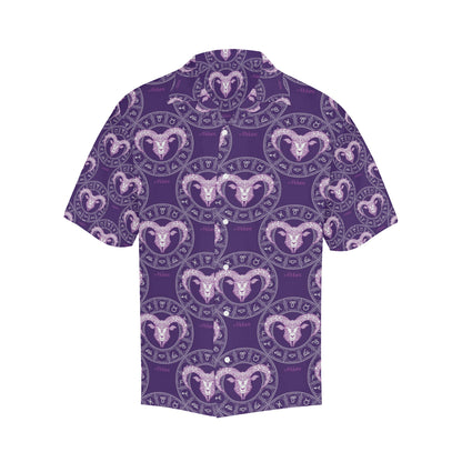 Aries Zodiac Pattern Print Design 02 Men's Hawaiian Shirt
