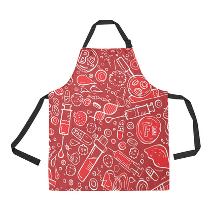 Phlebotomist Pattern Print Design A02 Apron with Pocket