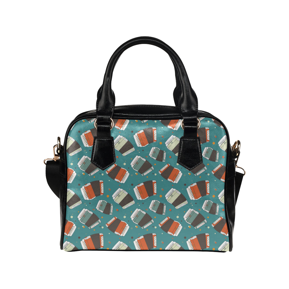 Accordion Pattern Print Design 02 Shoulder Handbag