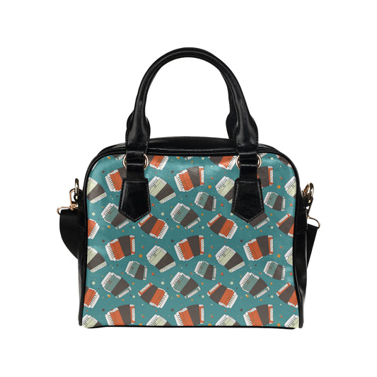 Accordion Pattern Print Design 02 Shoulder Handbag