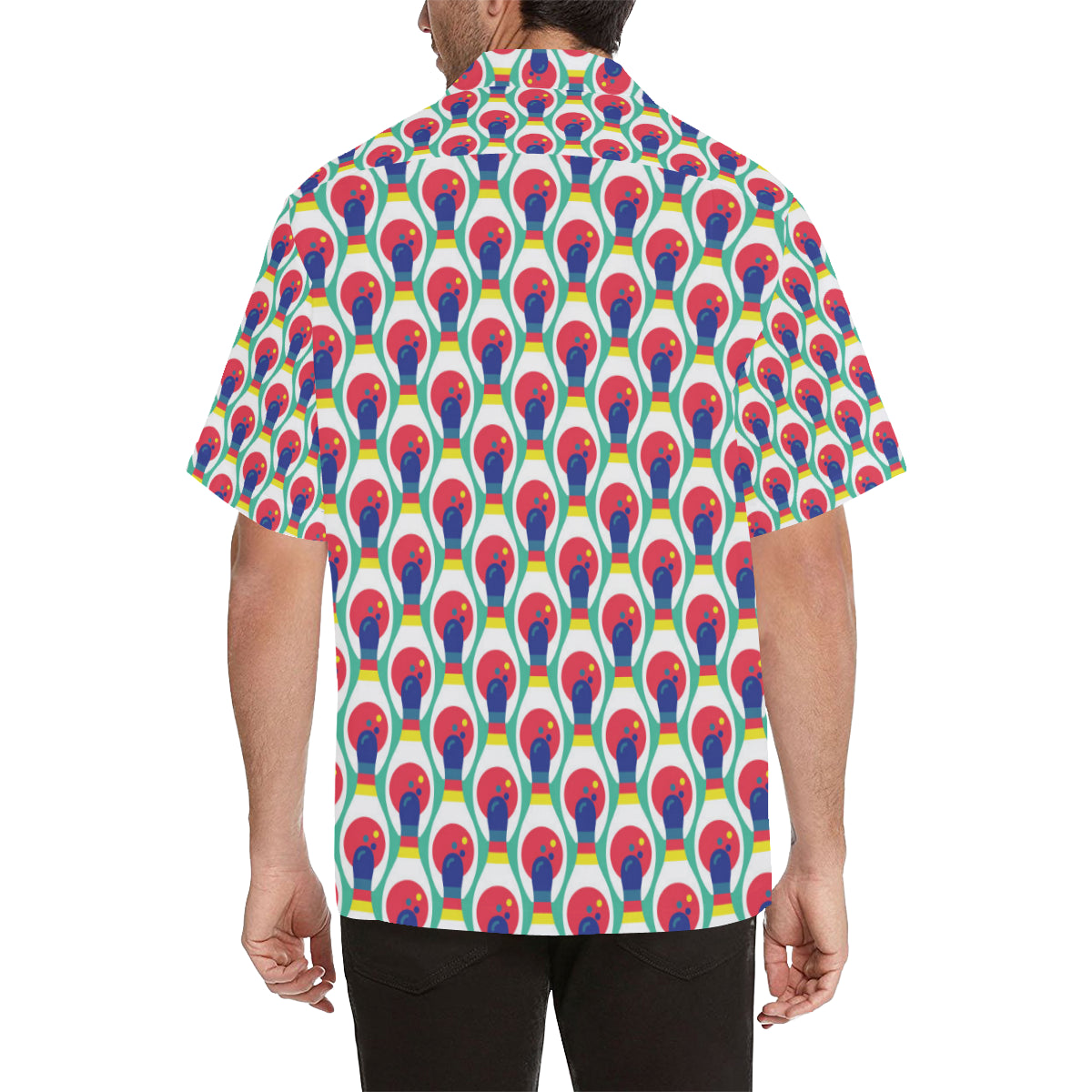 Bowling Pattern Print Design 05 Men's Hawaiian Shirt