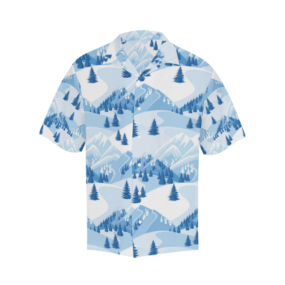 Mountain Pattern Print Design 03 Men's Hawaiian Shirt